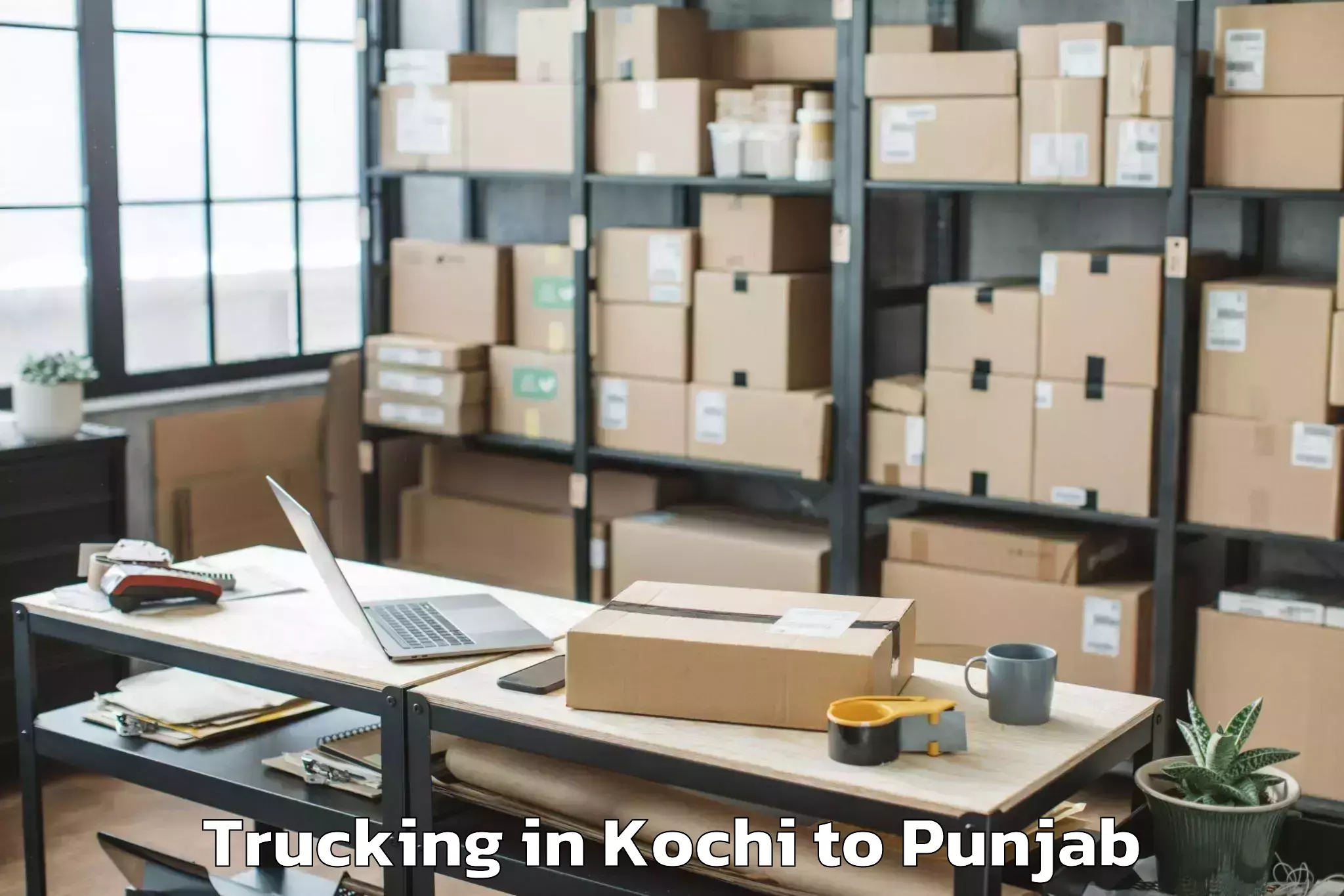 Trusted Kochi to Kapurthala Trucking